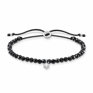 THOMAS SABO šnúrkový náramok Black pearls with white stone A1987-401-11-L20v