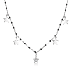 SOFIA strieborný náhrdelník s hviezdičkami IS035CT022