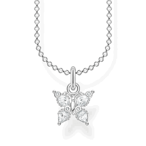 THOMAS SABO náhrdelník Butterfly white stones KE2102-051-14-L45V