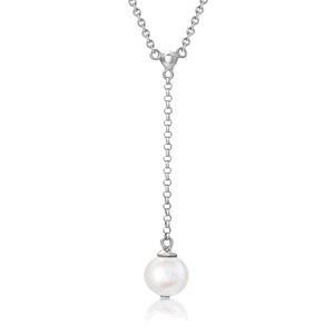 SOFIA strieborný náhrdelník s perlou AEAN1083WFM/R42+5