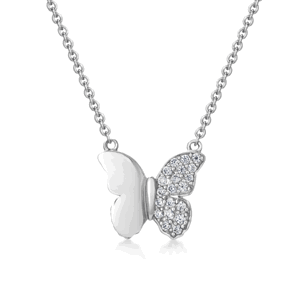 SOFIA strieborný náhrdelník motýľ CK2010234610-38-45