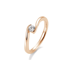 SOFIA DIAMONDS prsteň z ružového zlata s diamantom 0,20 ct BE41/85942-R