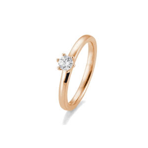 SOFIA DIAMONDS prsteň z ružového zlata s diamantom 0,25 ct BE41/05990-R