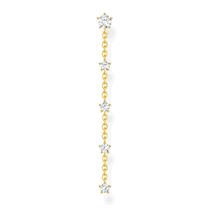 THOMAS SABO kusová náušnica Vintage white stones gold H2194-414-14