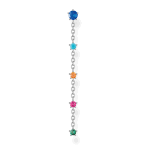 THOMAS SABO kusová náušnica Vintage colourful stones H2194-477-7