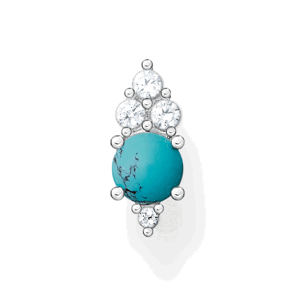 THOMAS SABO kusová náušnica Turquoise stone H2181-405-17