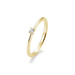 SOFIA DIAMONDS prsteň zo žltého zlata s diamantom 0,05 ct BE41/05632-Y