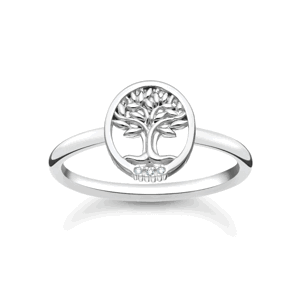 THOMAS SABO prsteň Tree of Love with white stones TR2375-051-14