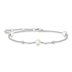 THOMAS SABO náramok Pearls with white stones silver A2038-167-14-L19V