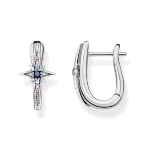 THOMAS SABO náušnice Royalty star with stones silver CR678-945-7