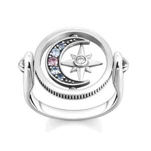 THOMAS SABO prsteň Royalty star star & Moon silver TR2377-945-7