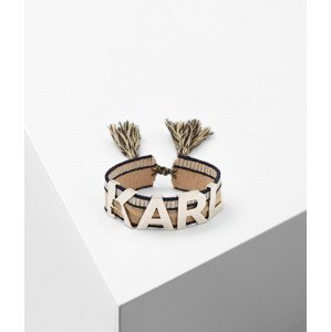 Šperk Karl Lagerfeld K/Woven Metal Logo Bracelet 5 Šedá None