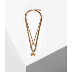 Náhrdelník Karl Lagerfeld K/Archive Fan Double Necklace Žltá None