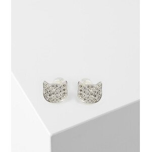 Náušnice Karl Lagerfeld K/Cat Studs Pave Šedá None