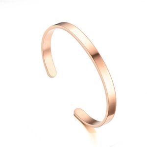 Oceľový náramok s rytinou textu na prianie - rosegold Velikost náramku: 6 mm