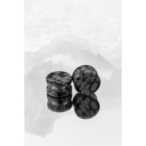 Kamenný plug Obsidián Veľkosť: 10 mm