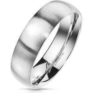 Oceľový prsteň s matným povrchom Šíře: 4 mm, Veľkosť prstenu: 49