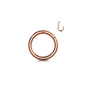 Segmentový krúžok s otváraním zo 14kt ružového zlata Délka / Průměr: 10 mm, Veľkosť: 1,2 mm