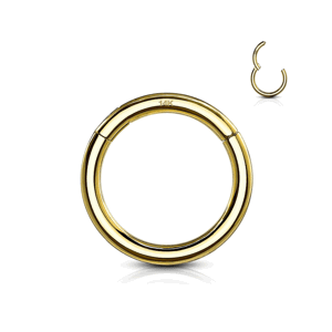 Segmentový krúžok s otváraním zo 14kt žltého zlata Délka / Průměr: 7 mm, Veľkosť: 1,2 mm