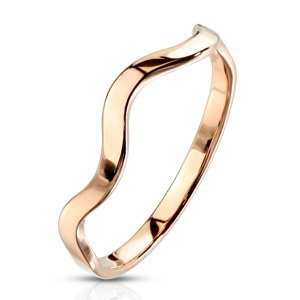 Oceľový prsteň Wawy Rose Gold Veľkosť prstenu: 49