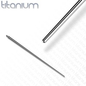 Titánový taper pre šperky s vnútorným závitom - US závit Délka / Průměr: 30"(30mm), Veľkosť: 1,6 mm
