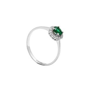 Zlatý prsteň KOHARA so zeleným kameňom
