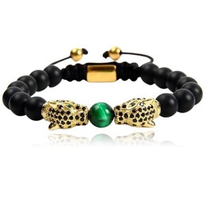 Linda's Jewelry Korálkový náramok Panther INR168