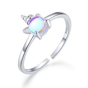 Linda's Jewelry Strieborný prsteň Cute Unicorn Ag 925/1000 IPR054 Veľkosť: Univerzálna