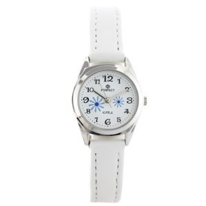 Detské hodinky PERFECT G195 - white/silver/blue (zp914e)