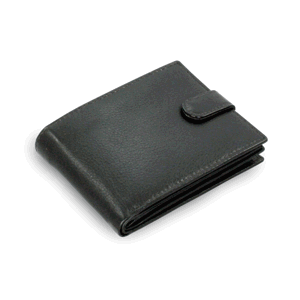 Černá pánská kožená peněženka se zápinkou 513-0406-60