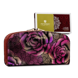 Trendová dámska peňaženka so vzorom kvetín — Peterson