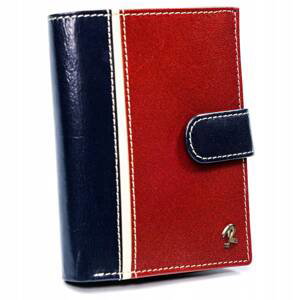 Pestrofarebná pánska vertikálna peňaženka so zapínaním, prírodná koža RFID - Rovicky