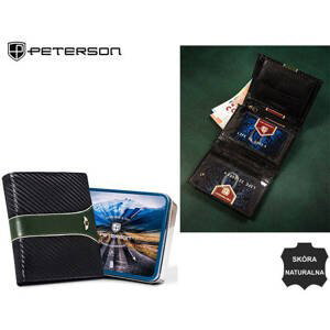 Veľká pánska kožená peňaženka bez zapínania - Peterson