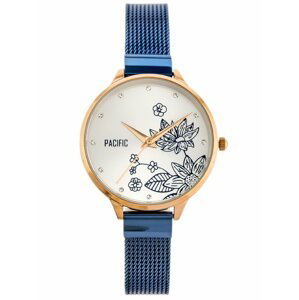 Dámske hodinky  PACIFIC X6101 - blue/rosegold (zy622b)
