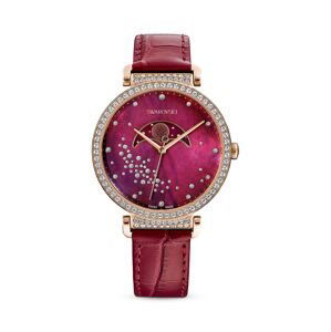 Hodinky Swarovski 5613323 Passage Moon Phase dámske, červená farba