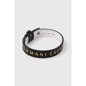 Obojstranný kožený náramok Armani Exchange