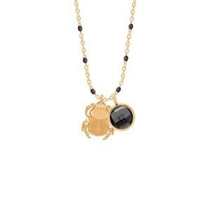 Pozlátený náhrdelník Lilou Skarabeusz