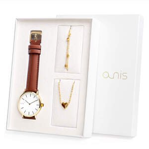 A-NIS Súprava hodiniek, náhrdelníka a náramku AS100-18
