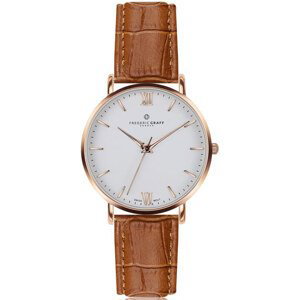 Frederic Graff Rose Dent Blanche Croco ginger brown Leather GFAG-B002R