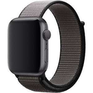 4wrist Prevliekací športový remienok na Apple Watch – Čierna/Sivá 38/40/41 mm