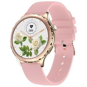Wotchi Smartwatch WAK43G - Gold/Pink SET + náhradní řemínek