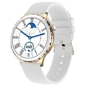 Wotchi Smartwatch WAK43G - Rose Gold/White SET + náhradní řemínek