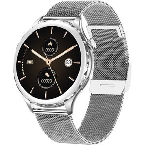 Wotchi Smartwatch WAK43S - Silver/Pink SET + náhradní řemínek