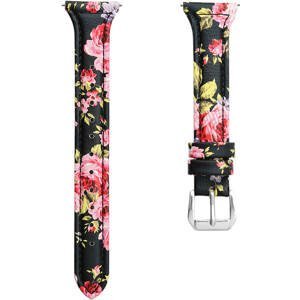 4wrist Slim kožený řemínek pro Samsung Galaxy Watch 6/5/4 - Flower