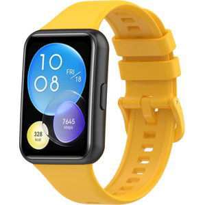 4wrist Silikonový řemínek pro Huawei Watch FIT 2 Active - Yellow