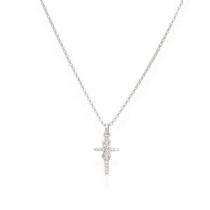 Amen Originálne strieborný náhrdelník so zirkónmi Infinity CLCRINBB