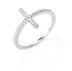 Amen Trblietavý strieborný prsteň so zirkónmi Diamonds RCRBBZ 50 mm