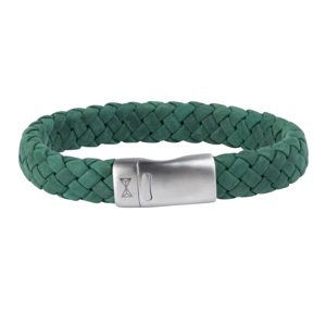 AZE Jewels Zelený kožený náramok Iron Jack Racing Green AZ-BL005-F 19,5 cm - M