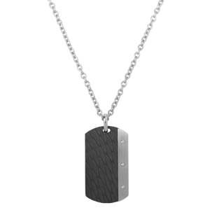 AZE Jewels Nadčasový pánsky náhrdelník Dogtag Inox Ferro AZ-NL001-A-080