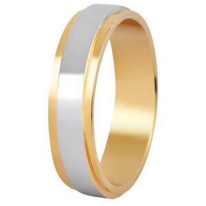 Beneto Dámsky bicolor prsteň z ocele SPD05 52 mm